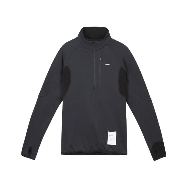 SATISFY Fuzzy Half-Zip Sweatshirt Black Women’s