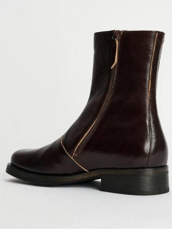 OUR LEGACY Deep Americano Leather Camion Boots