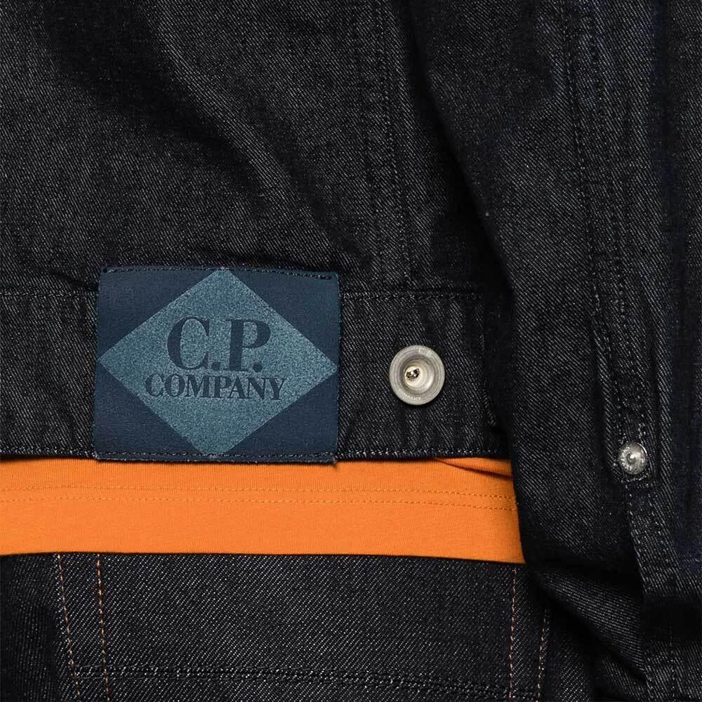CP Company Denim Zip Jacket Mens 20CMOW161A 110295W D08