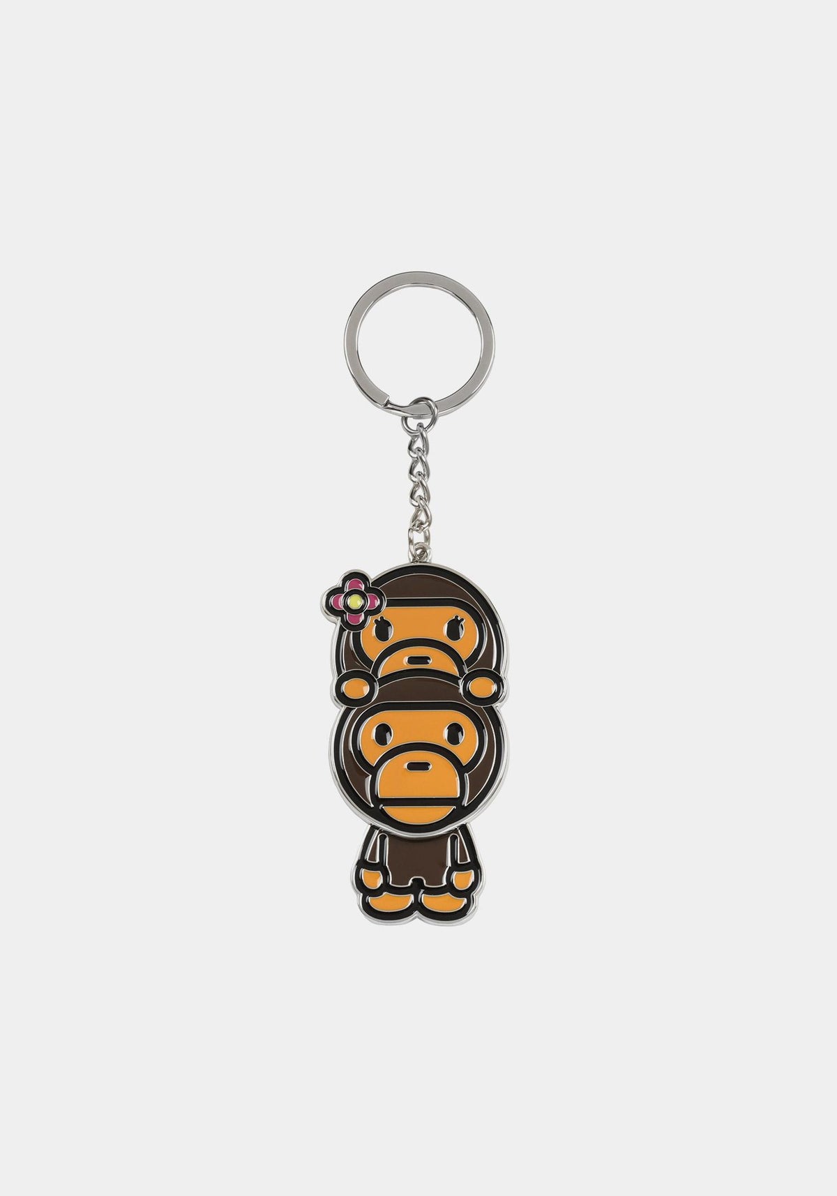 BAPE Brown Baby Lisa on Baby Milo Keyring Accessory