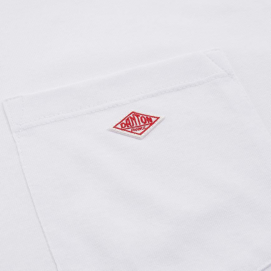 DANTON Men's Short Sleeve Pocket T-Shirt C0198 TCB WHITE