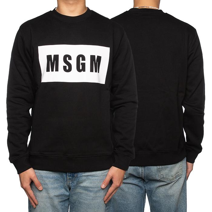 MSGM Box Logo Sweatshirt T-Shirt Men’s Top