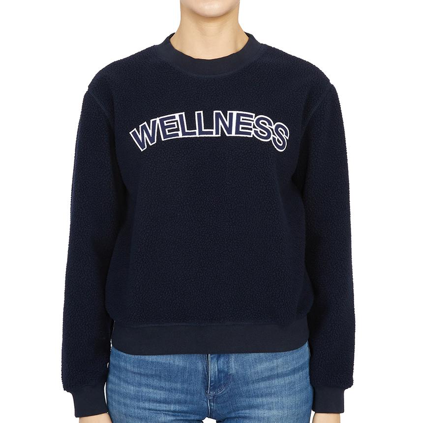 SPORTY&RICH Women’s Navy Crewneck Sweatshirt
