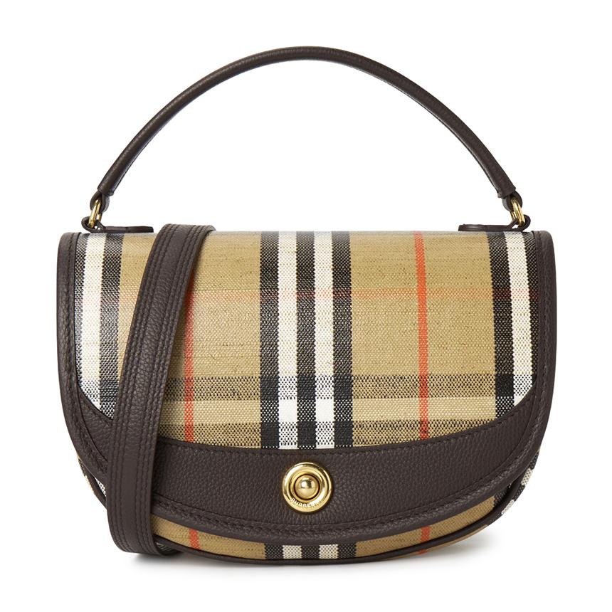 BURBERRY Highland Leather Crossbody Bag for Women