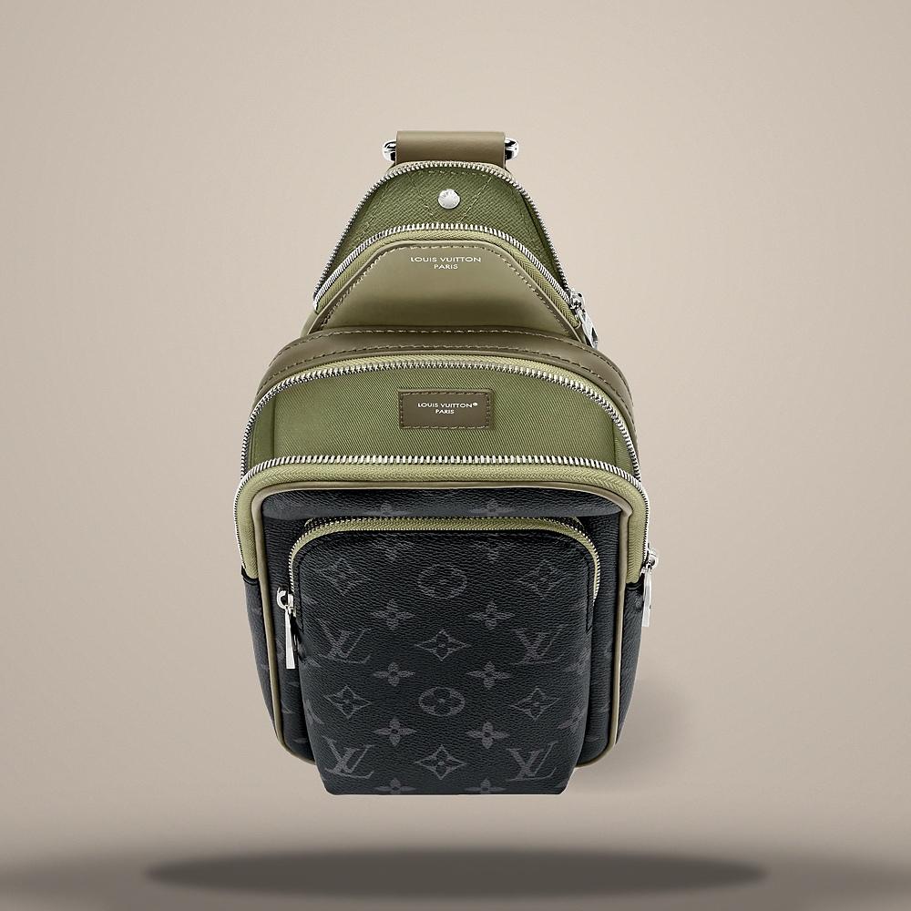 Louis Vuitton Avenue Sling Bag PM Khaki Green Crossbody Bag M28735
