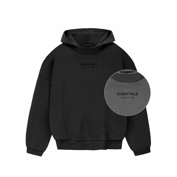 Fear of God Essentials Small Logo Hoodie Black