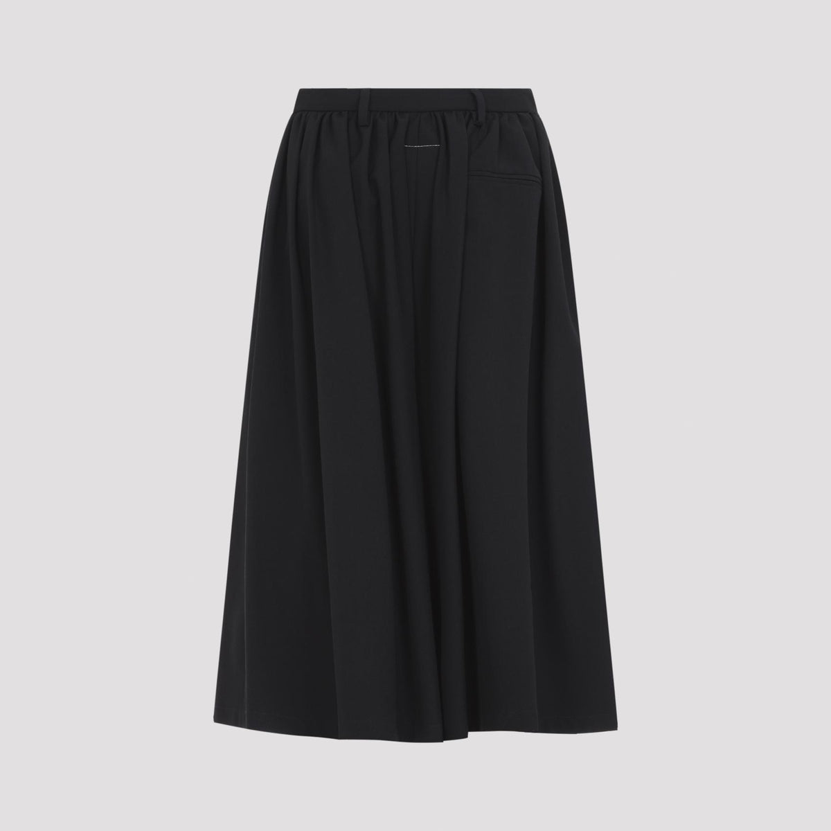 Maison Margiela Black Tailored Wool-Blend Shorts