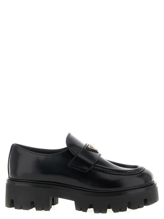 PRADA Brushed Leather Loafers 1D185O 050 055 F0002