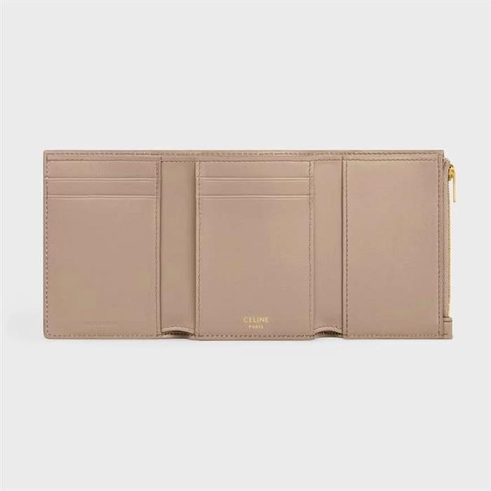CELINE Nino Fine Strap Wallet Supple Grained Calfskin Card Holder