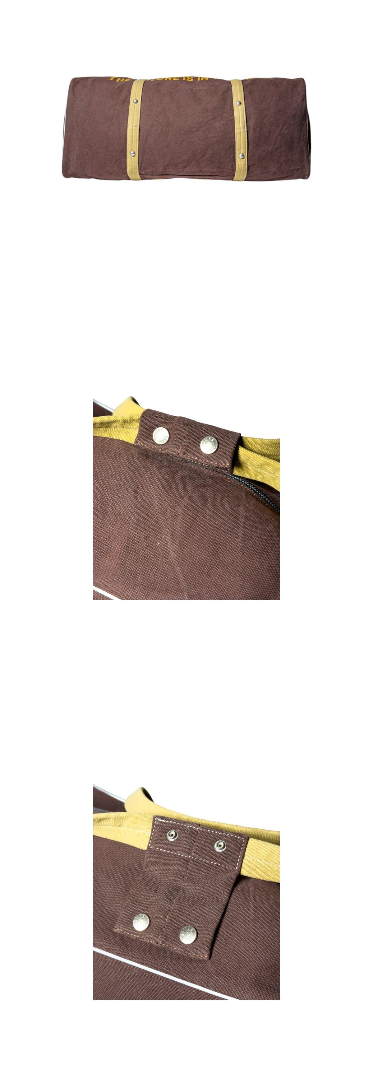 Humanmade Canvas Boston Bag Large Brown Tote