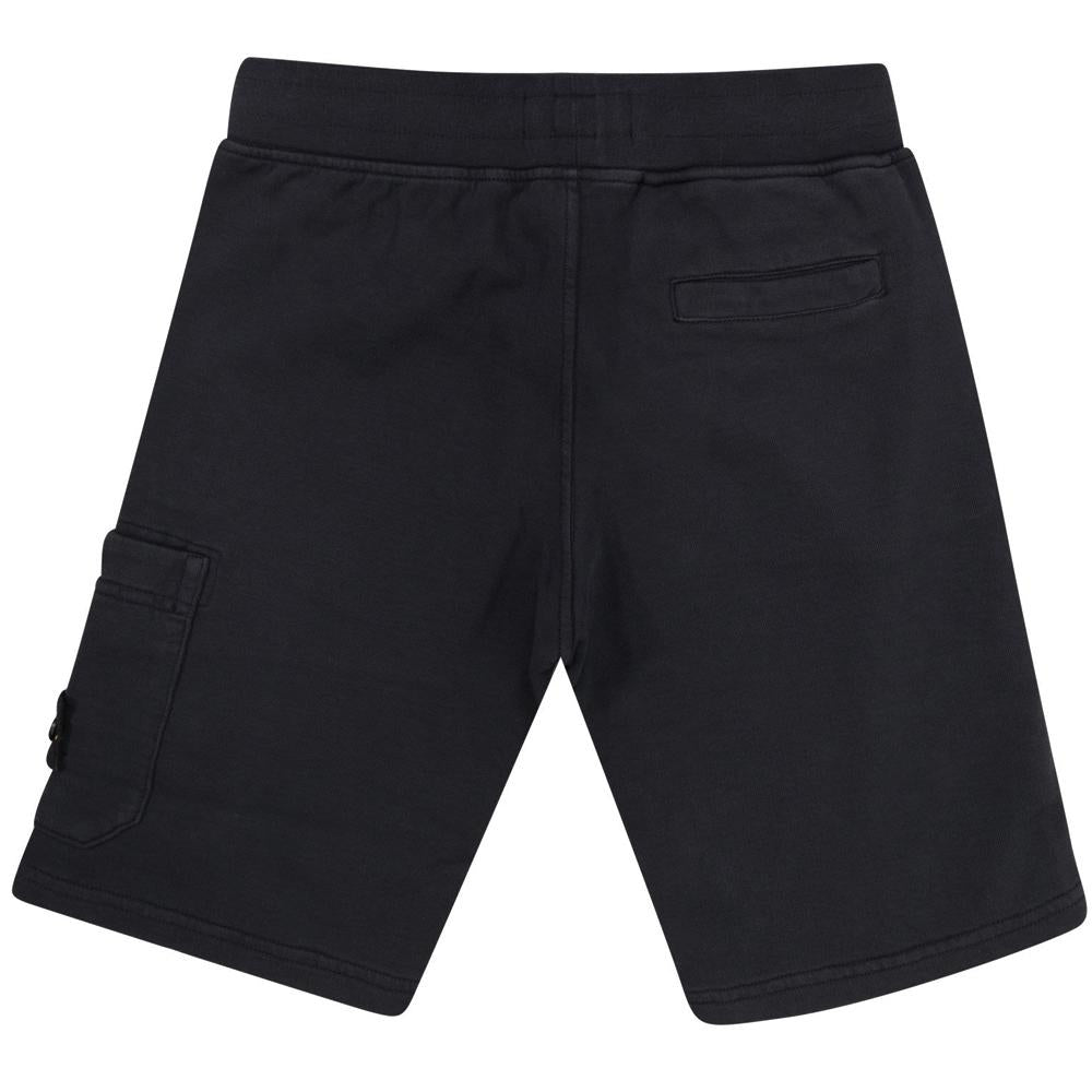STONE ISLAND Black Cotton Kids Women’s Shorts K1S166200006 S0040 V0029