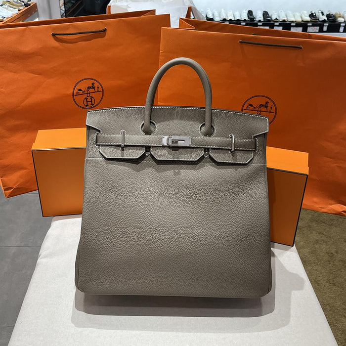 HERMES Birkin 40 Tote Bag Etoupe Gold Hardware Epsom Leather