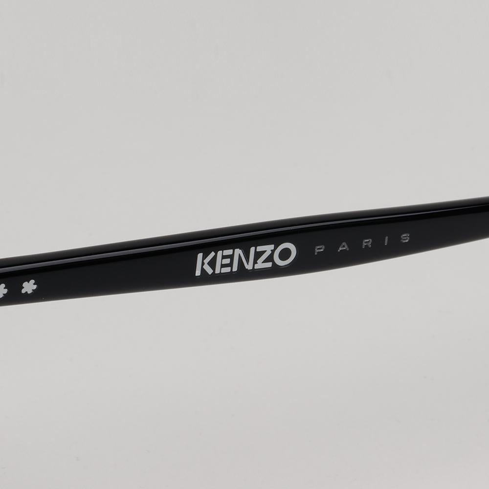 KENZO Black Square Acetate Eyeglasses Asian Fit Unisex KZ50178F001