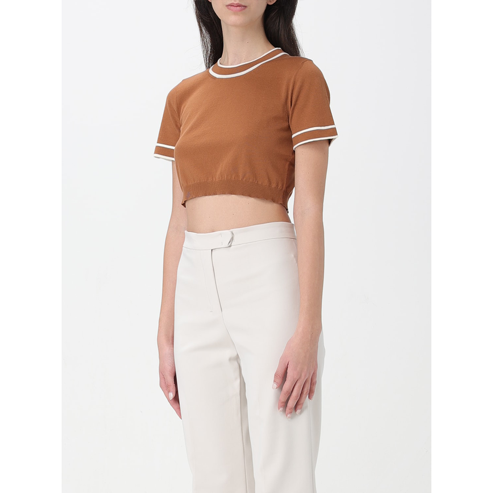 Max Mara Contrast Knit Crop Top 2411361042600