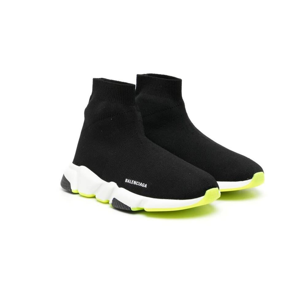 BALENCIAGA Women’s Logo Speed Runner Low-Top Sneakers Black/Gray