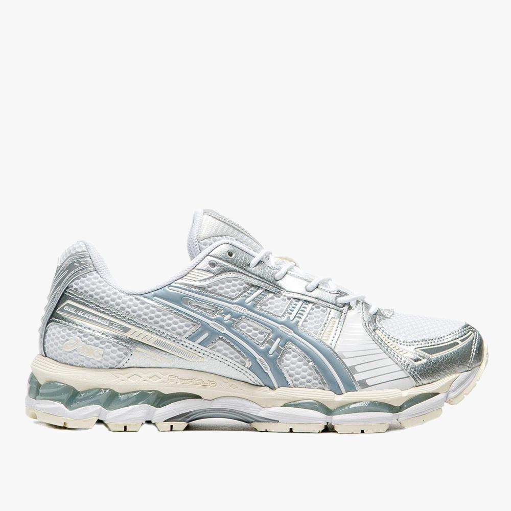 Asics White Dolphin Gray Gel-Kayano 121 Low Top Sneakers 1203A759 101