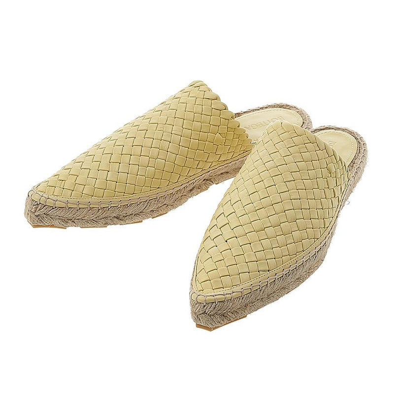 Bottega Veneta Intrecciato Leather Espadrille Loafers Women Beige