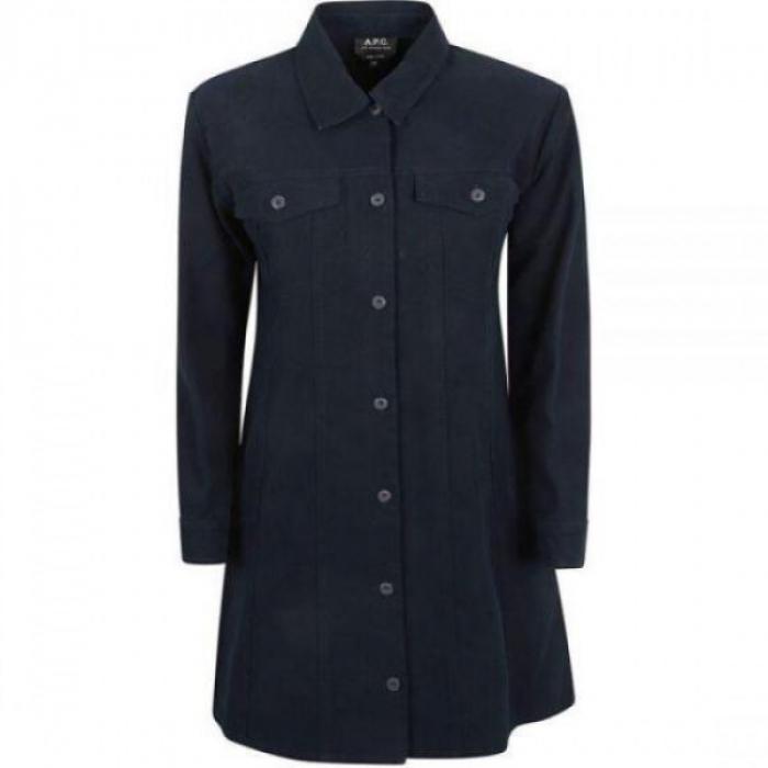 A.P.C. Alpine Denim Midi Dress COFCN F35038 IAK