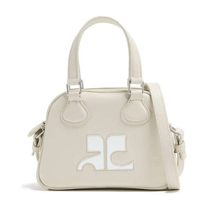 courreges Signature Mini Crossbody Bag Black Leather
