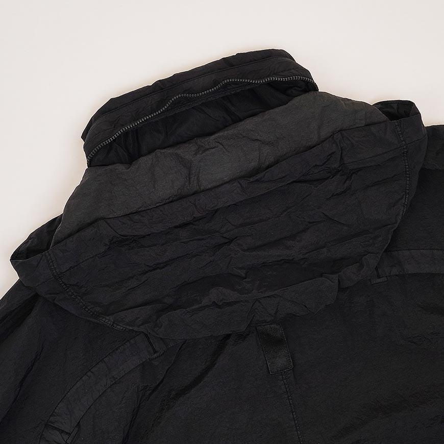 STONE ISLAND Men’s Windproof Stand Collar Jacket Black