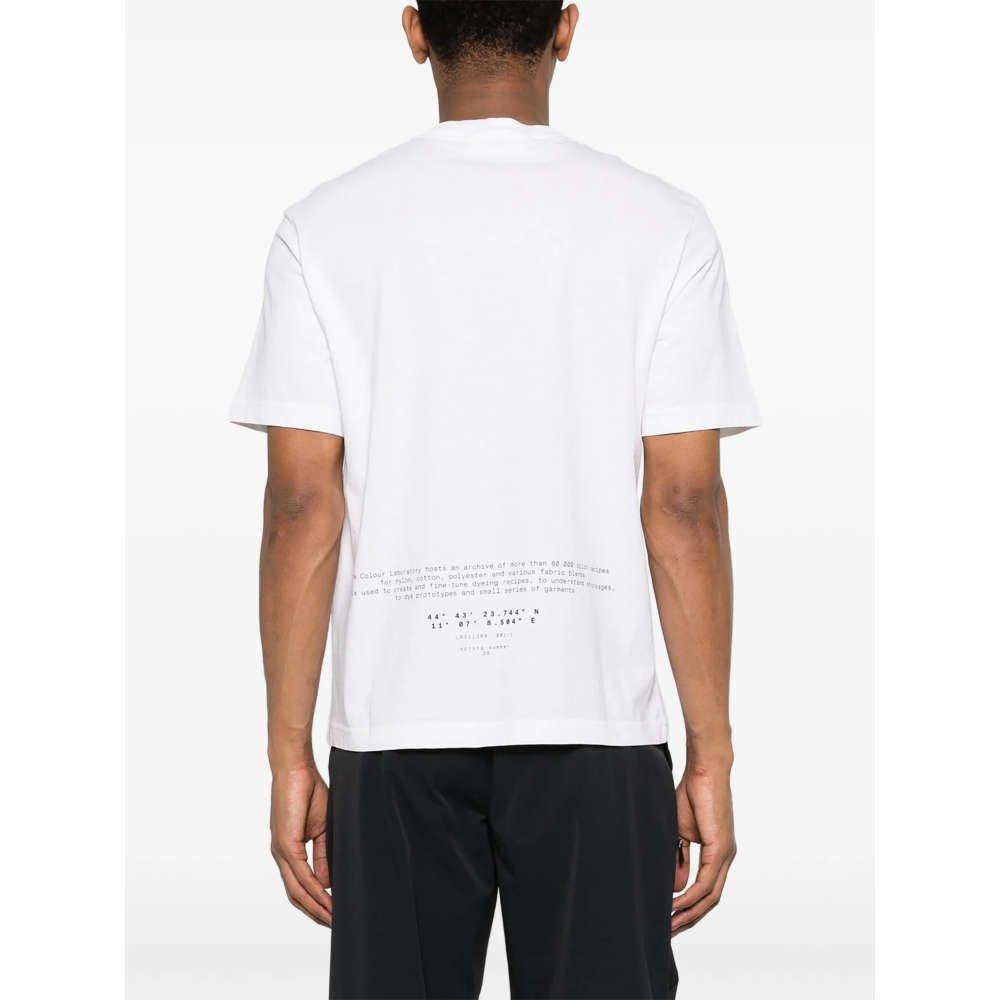 STONE ISLAND Logo Print White Short Sleeve T-Shirt Unisex