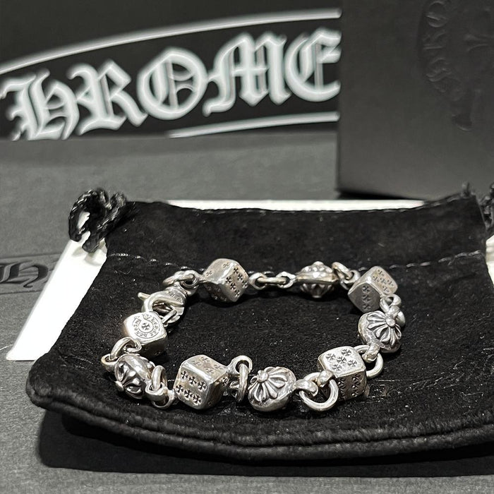 Chrome Hearts CH Dice Bead Bracelet