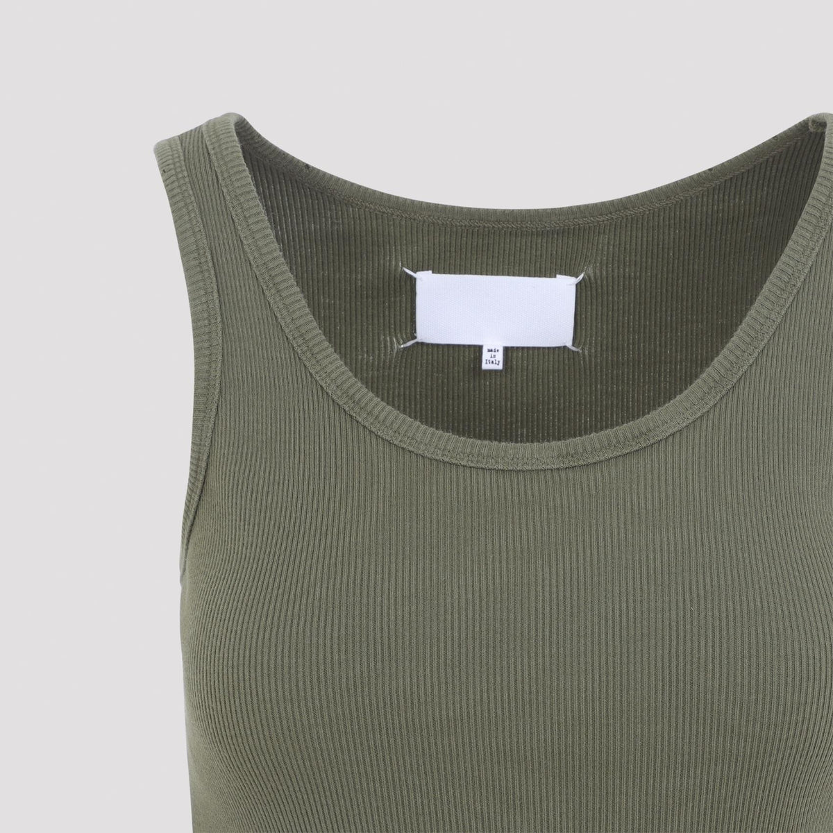 Maison Margiela Sleeveless Mini Dress SS26 Black Cotton