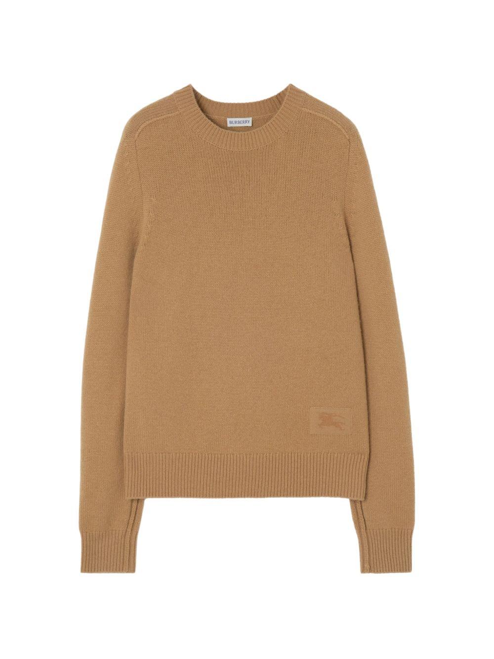 BURBERRY Wool Round Neck Knit Sweater for Women