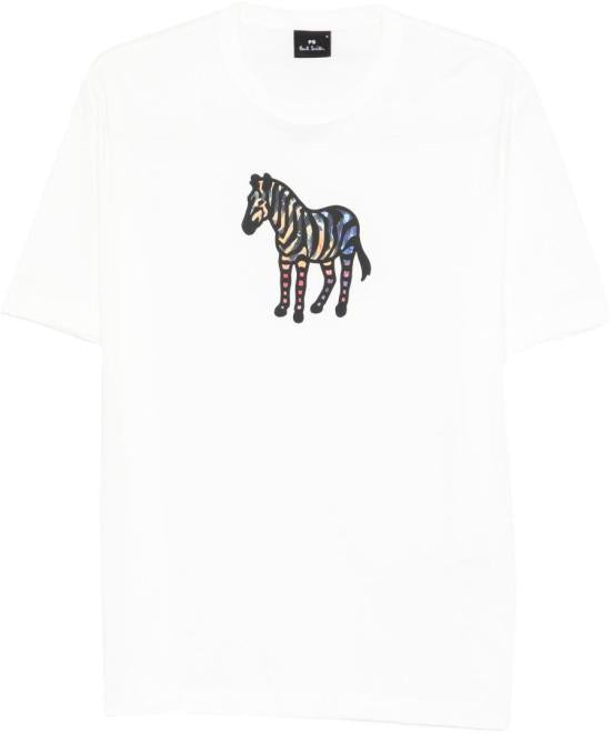 Paul Smith Short Sleeve T-Shirt for Men M2R 220X VP5607 02 WHITE DOM