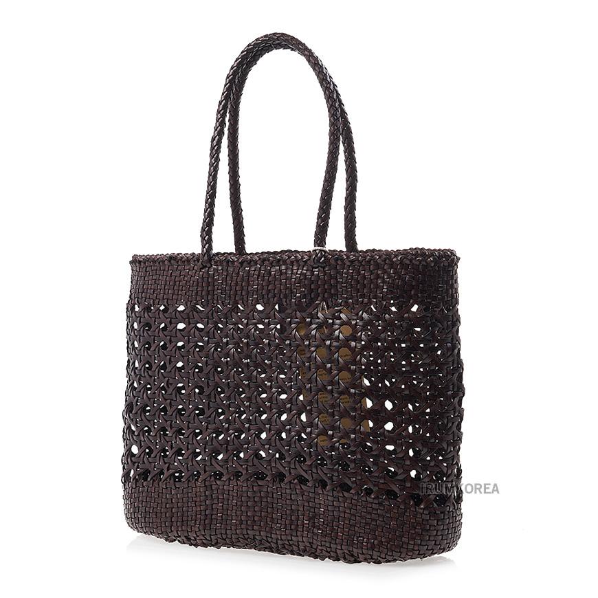 Dragon Diffusion Eclipse Leather Tote Bag for Women 8162 DARK BROWN