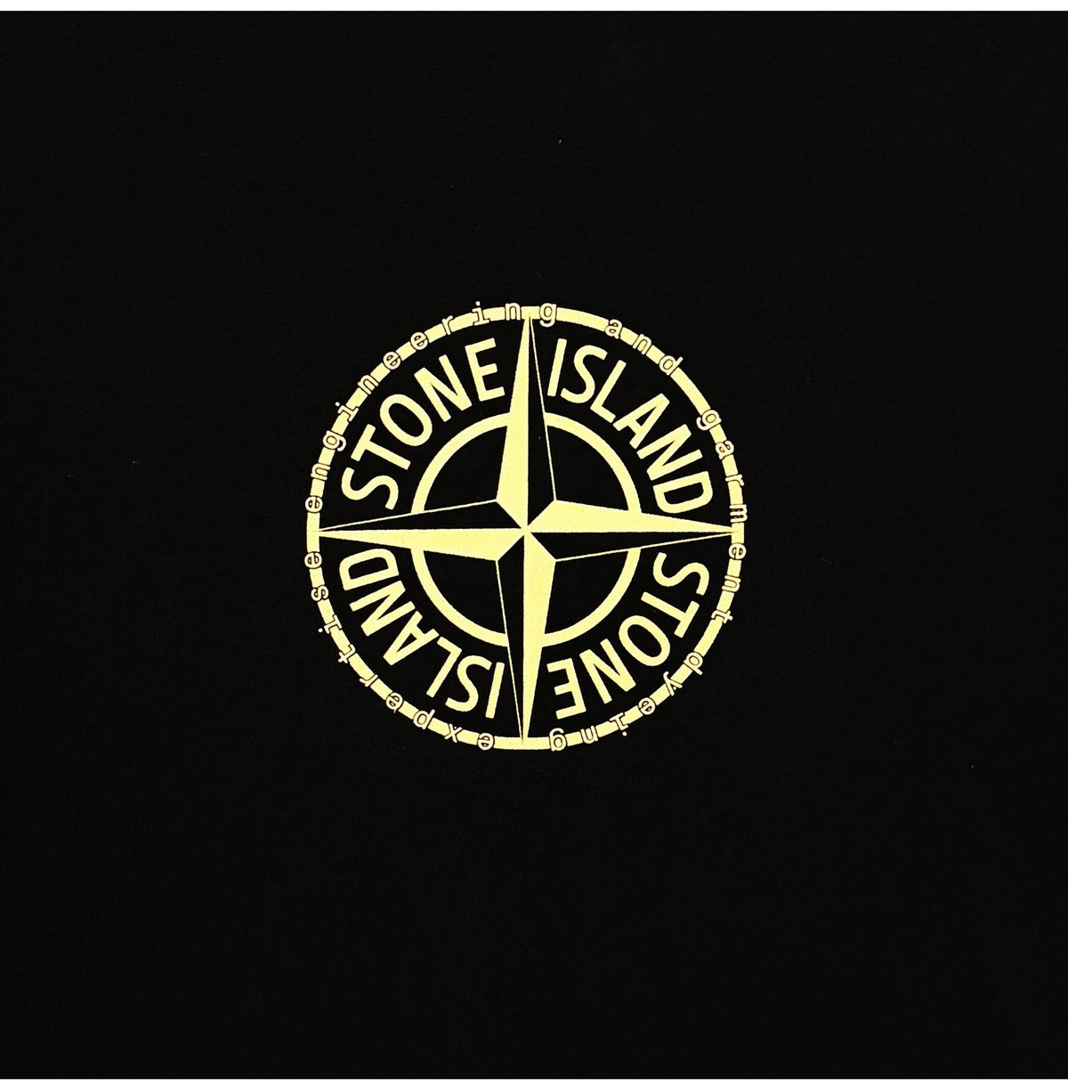 STONE ISLAND Circular Logo Short Sleeve T-Shirt Black Men 2100001 V0029