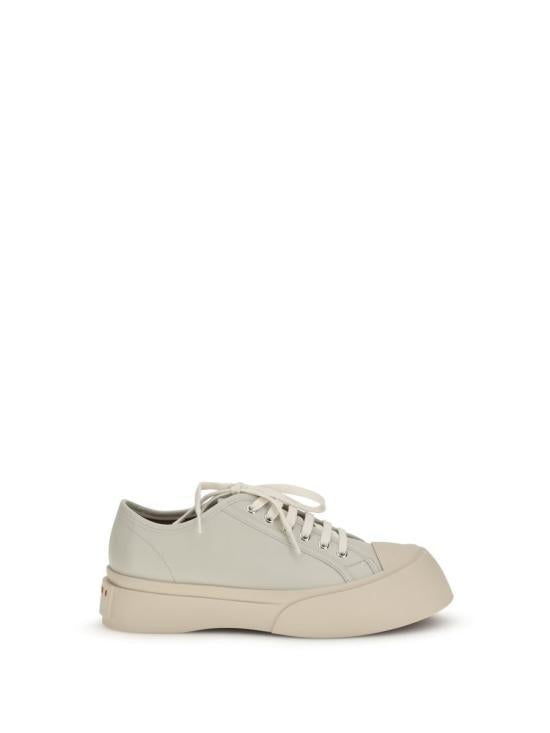 Marni Avorio Leather Low-Top Sneakers for Men