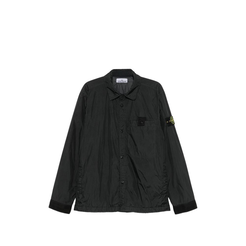 STONE ISLAND Black Bomber Jacket