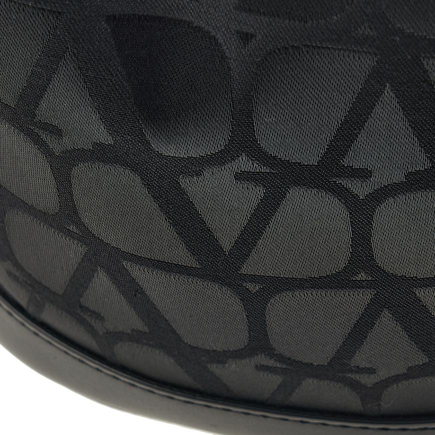 VALENTINO Garavani V Logo Jacquard Mini Shoulder Bag Black