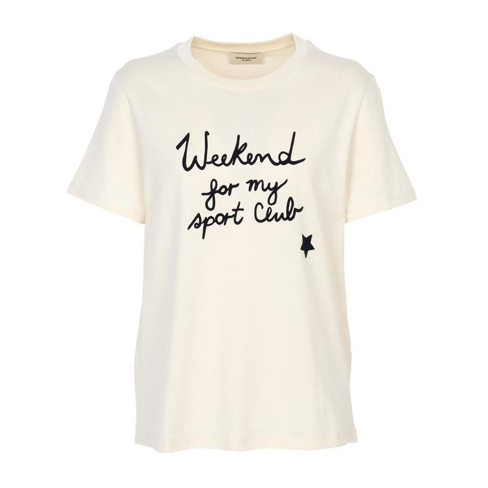 Max Mara Weekend Edison Short Sleeve T-Shirt White Cotton