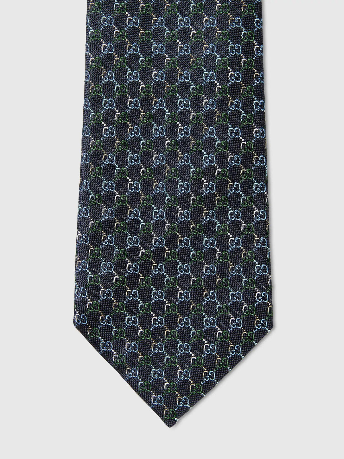 GUCCI Silk Tie Navy Men’s Accessory