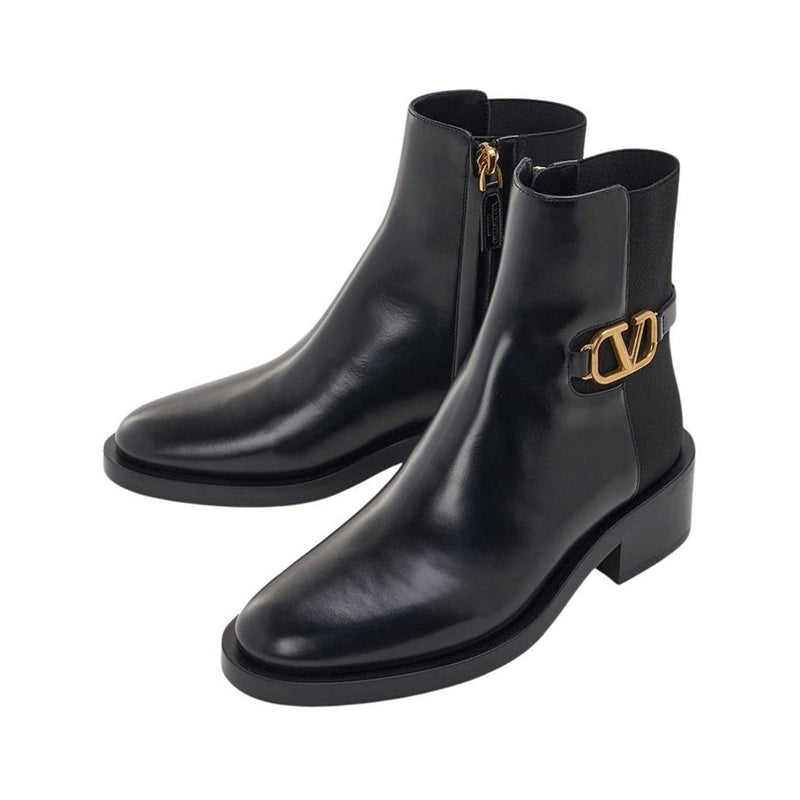 VALENTINO Garavani V Logo Women's Chelsea Boots 3W2S0CT1 PYH 0NO