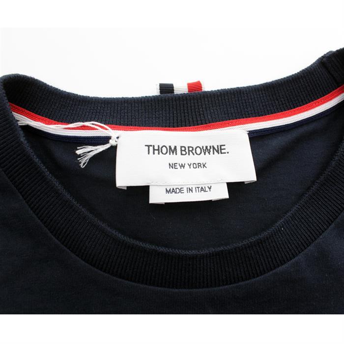 THOM BROWNE Men's Navy Short-Sleeve T-Shirt