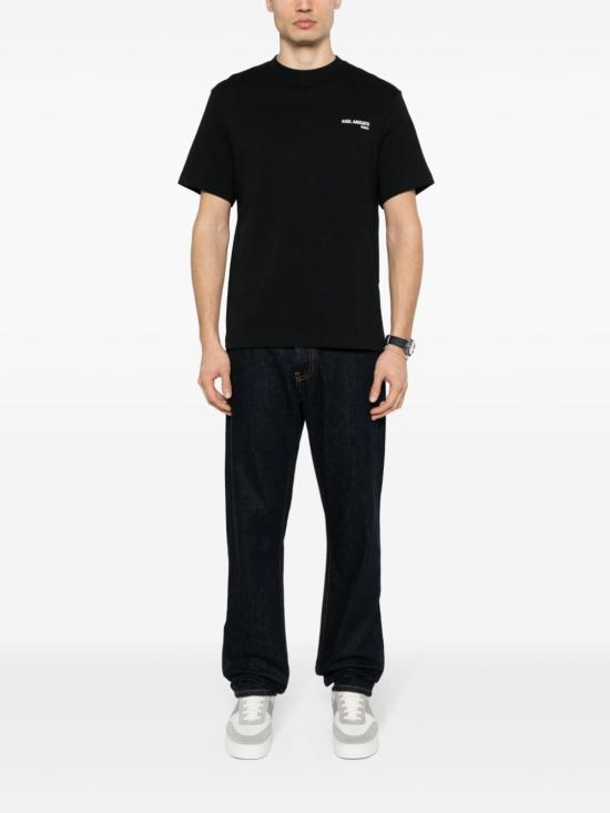 AXEL ARIGATO Black Short Sleeve T-Shirt Men’s Cotton A2215003 BLACK
