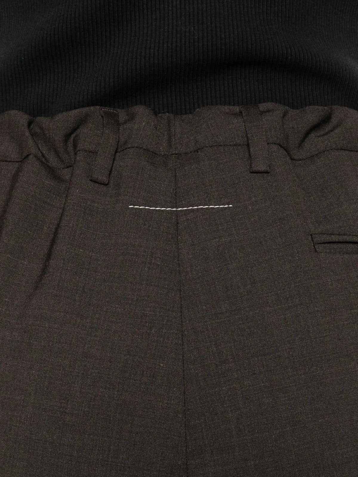 Maison Margiela Black Wool Classic Trousers
