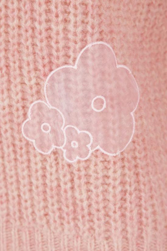 CECILIE BAHNSEN Soft Pink Round Neck Knit Sweater 325 KNI 51003