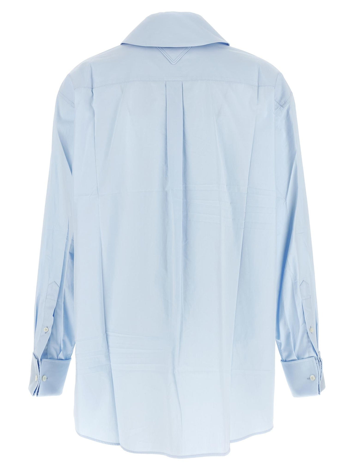 PRADA Long Sleeve Button-Up Shirt Women’s White Cotton