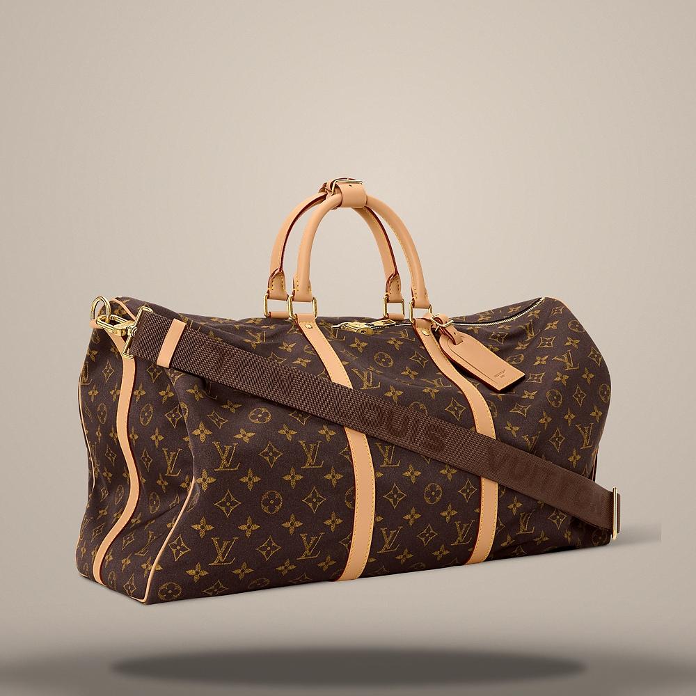 Louis Vuitton Monogram Keepall Bandouliere 50 Crossbody Bag M2A497