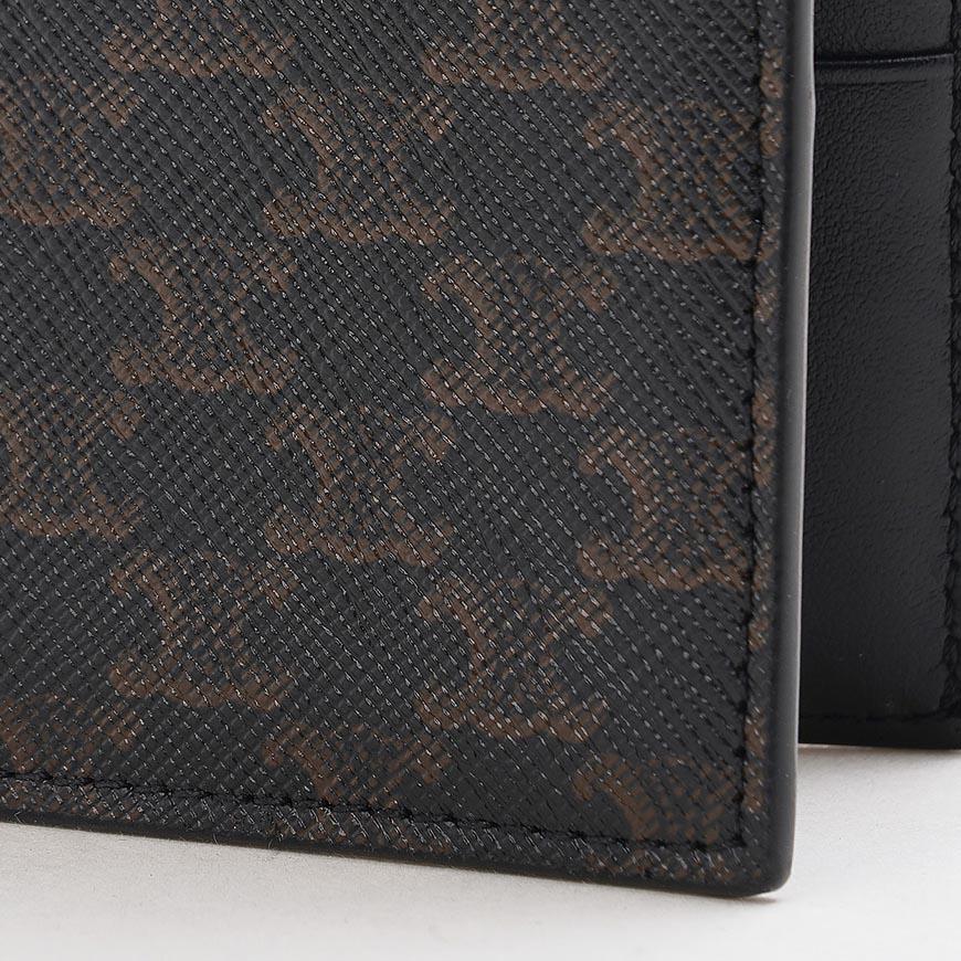 CELINE Triomphe Canvas Bifold Wallet for Men Black