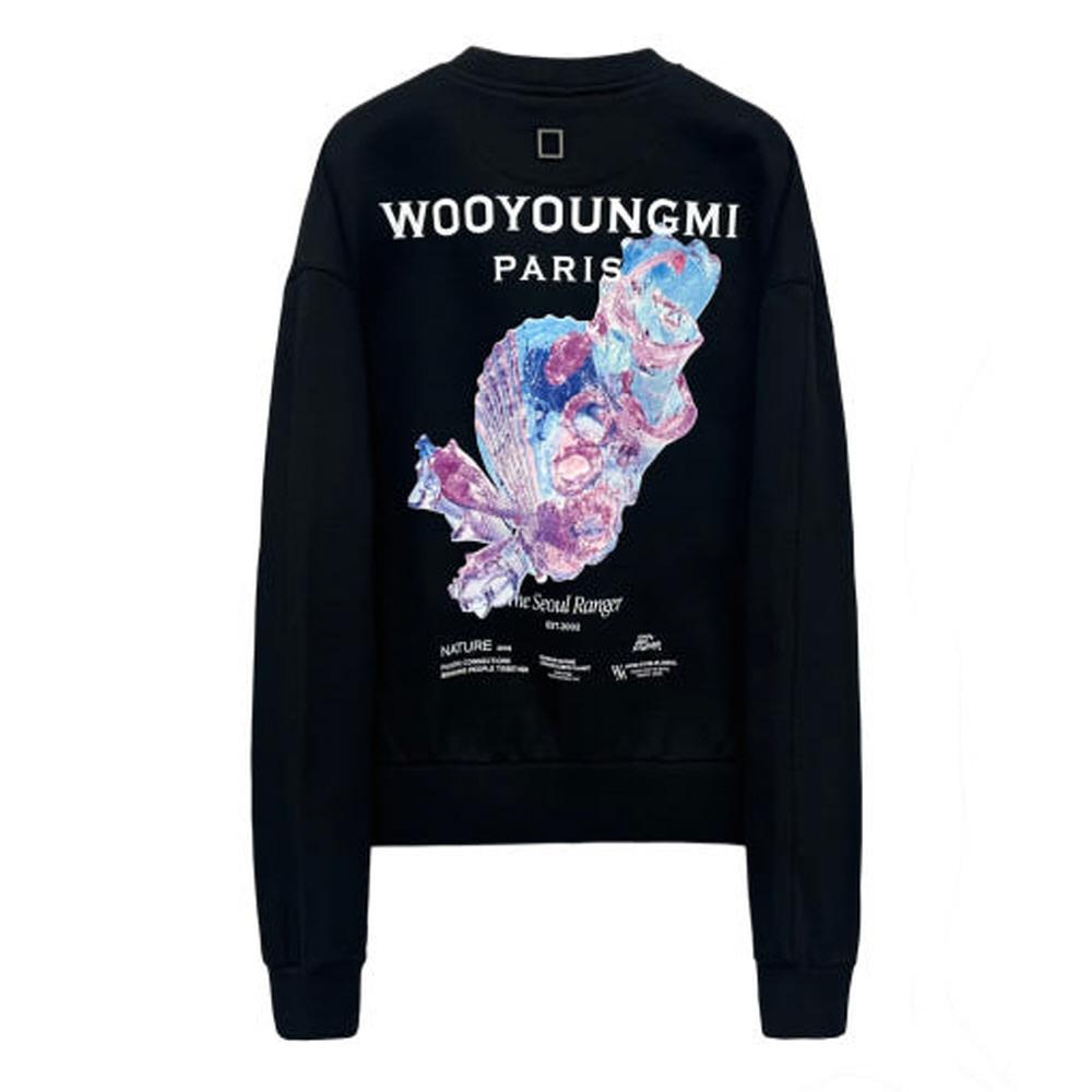 WOOYOUNGMI 3D Coral Back Logo Women's Sweatshirt M251TS25723B