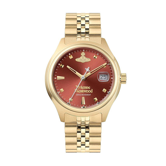 Vivienne Westwood Women’s Gold Wine Tone Metal Watch VV311RBGD