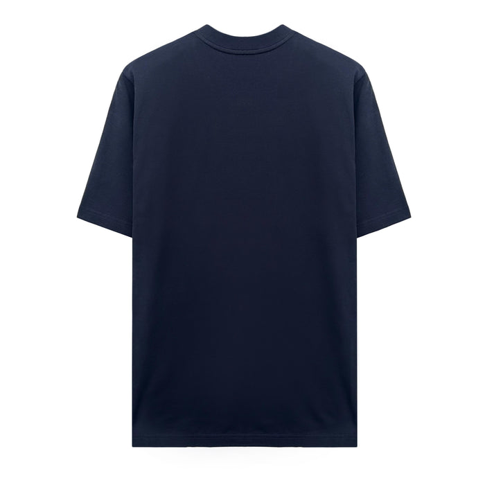 Moncler Branded Logo Short Sleeve T-Shirt Navy