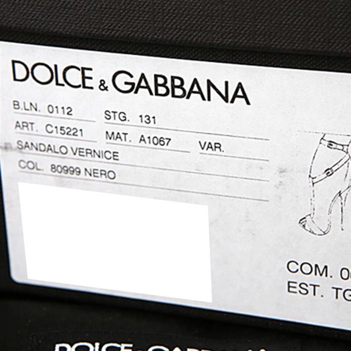 Dolce&Gabbana Black High Heel Sandals for Women