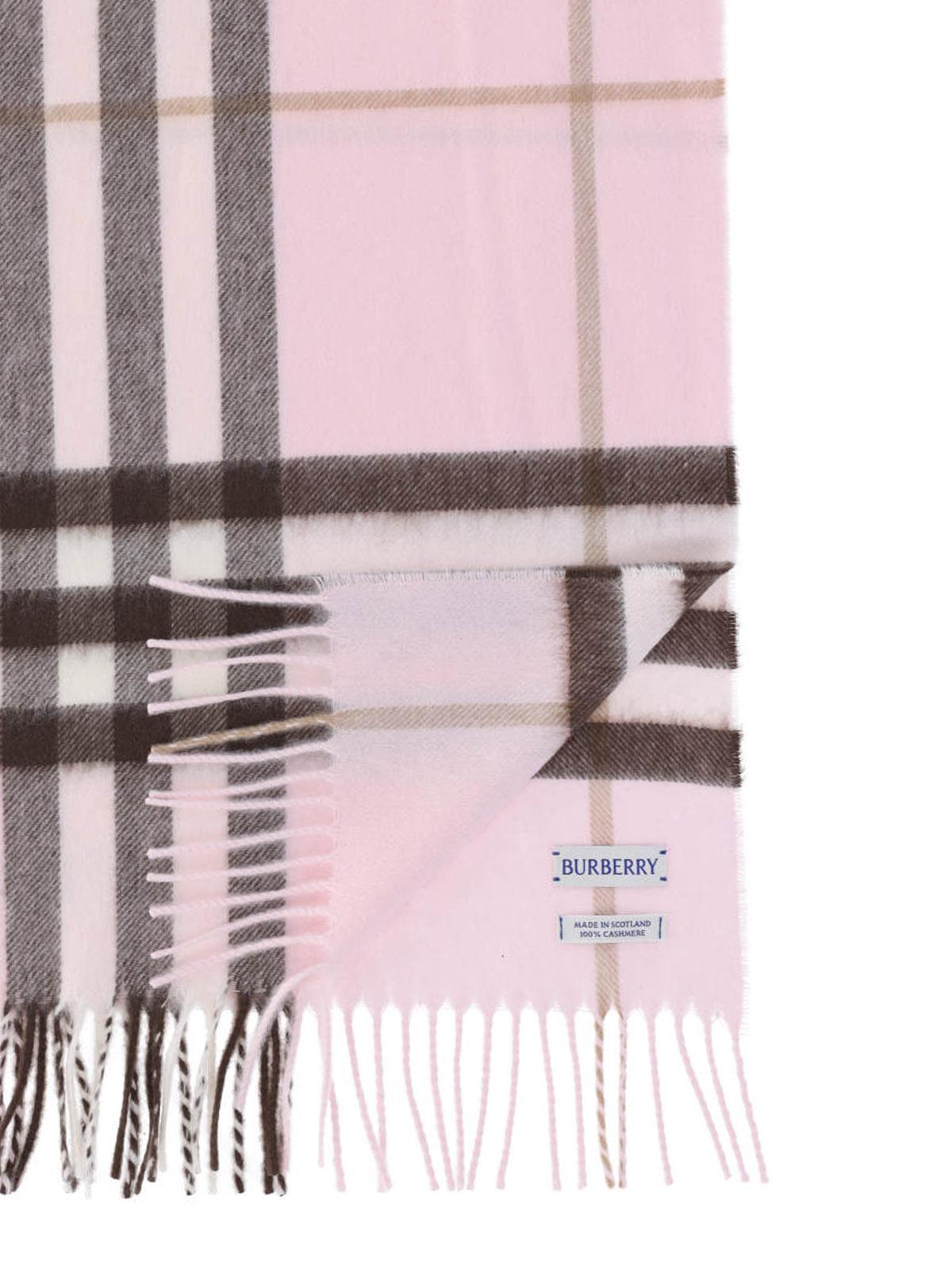 BURBERRY Camel Wool Cashmere Scarf