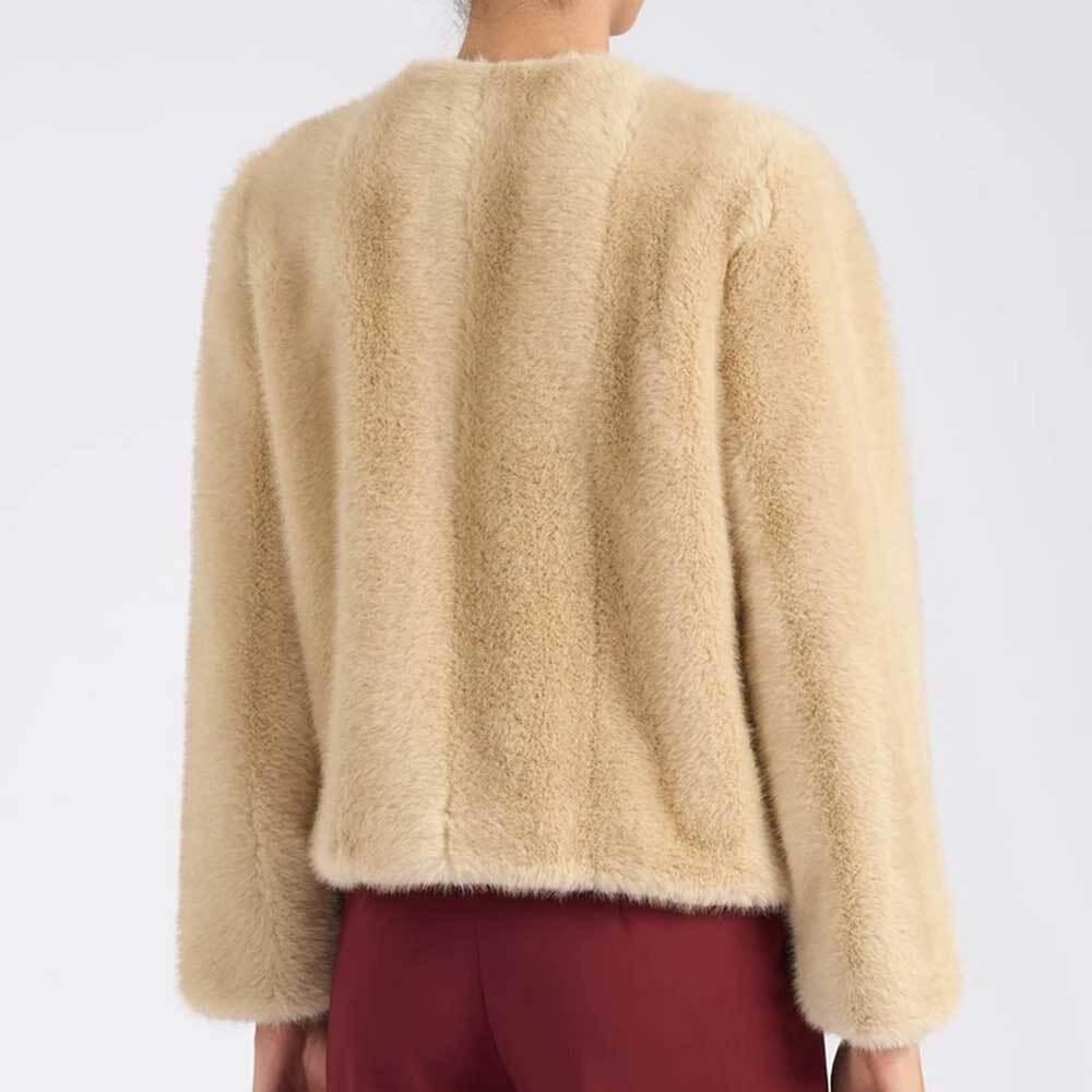 Max Mara Windbreaker Jacket Faux Fur Trim Coat 26456032600 001